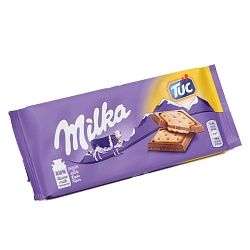 Шоколад Milka с печеньем Mini Tuc 87г
